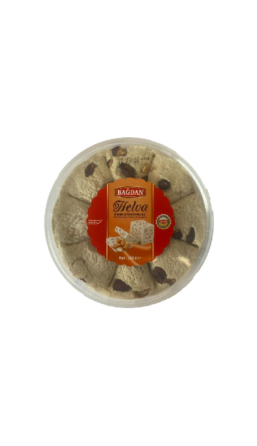 BAGDAN HELVA YUVARLAK BADEM 12x300GR (halva amandes)