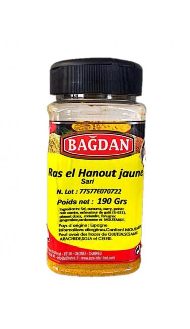 BAGDAN PET RAS EL HANOUT JAUNE 12x190GR