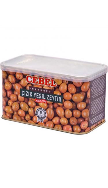 CEBEL Y. ZEYTIN CIZIK TENEKE 700 GR PROMO 3.99 (olives vertes en boite)
