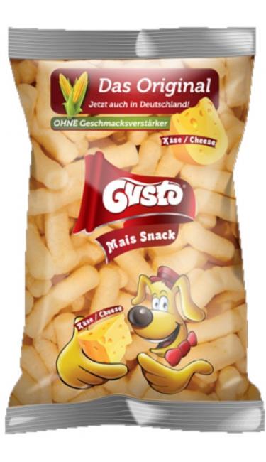 GUSTO HELAL MAIS SNACK CHEESE 100 GR X 18