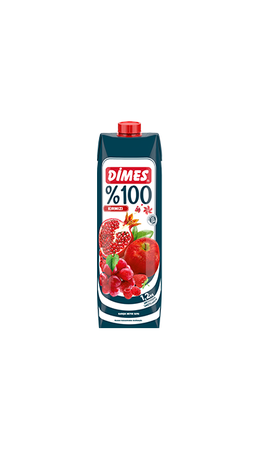 DIMES PREMIUM 100% KIRMIZI MEYVE SUYU 1LT (Jus de fruits 100% 1L)