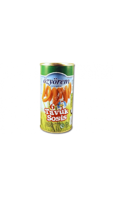 OZYOREM TENEKE TAVUK SOSIS 250 GR (saucisses poulet en boite)