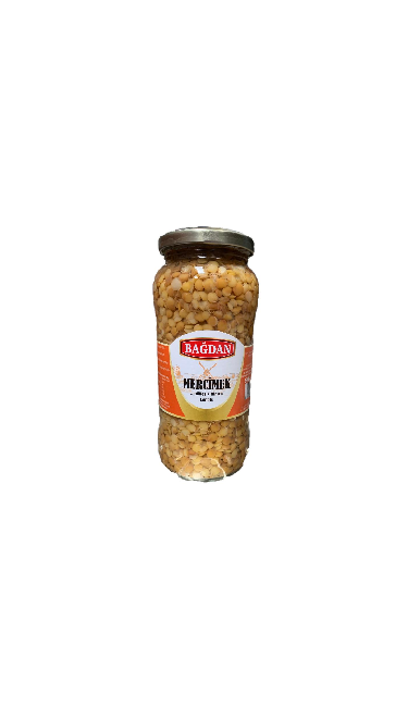 BAGDAN HASLANMIS MERCIMEK CAM KAVANOZ 580MLx12  (lentilles cuit)