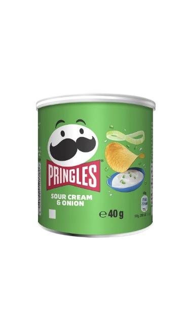 PRINGLES. MINI ONION/CREAM 12X40GR