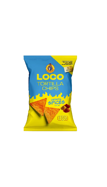 LOCO TORTILLA CHIPS ORIENTAL SPICES 100GR
