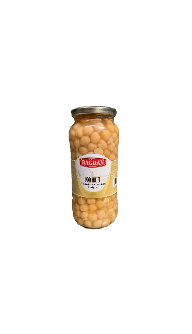 BAGDAN HASLANMIS NOHUT CAM KAVANOZ  ( pois chiches cuit)