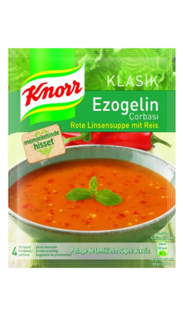 KNORR EZOGELIN CORBASI 65 GR (potage de lentilles rouges et riz)