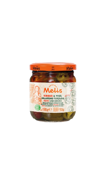MELIS KIRMIZI VE YESIL JALAPENO 210ml (jalapeno rouge et vert)