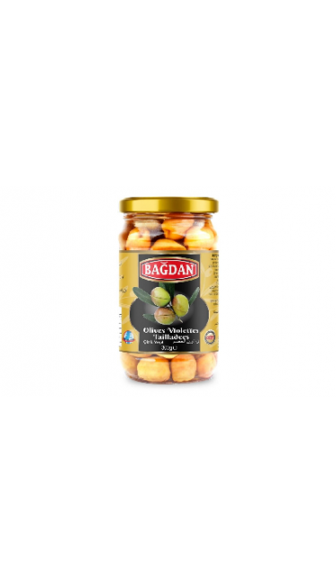 BAGDAN YESIL CIZIK ZEYTIN 12x320CC (olives vertes violettes)