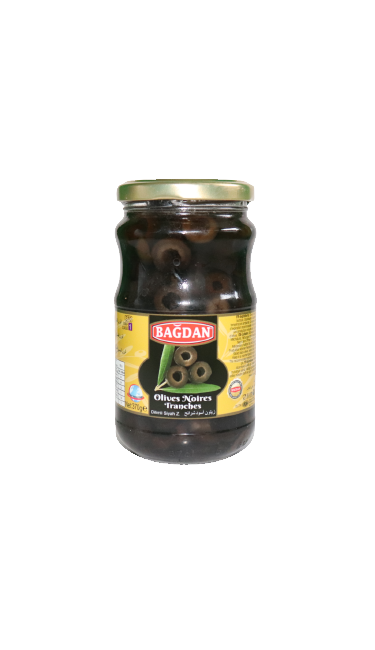 BAGDAN DILIM SIYAH ZEYTIN 370CC (olives noires tranchées)