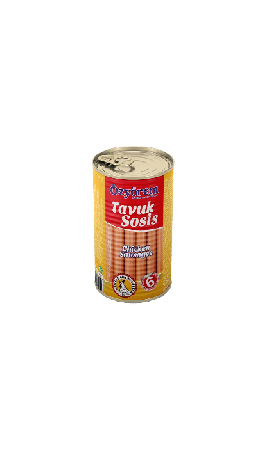 OZYOREM TENEKE TAVUK SOSIS 250 GR (saucisses poulet en boite)