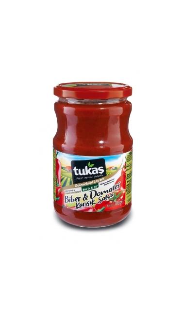 TUKAS BIBER & DOMATES KARISIK SALCA 720 CC (double concentré tomates-piments)