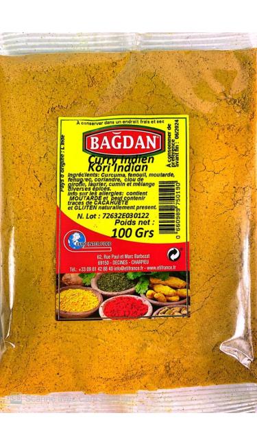 BAGDAN KIYILMIS KORI 100 GR (curry indien moulu)