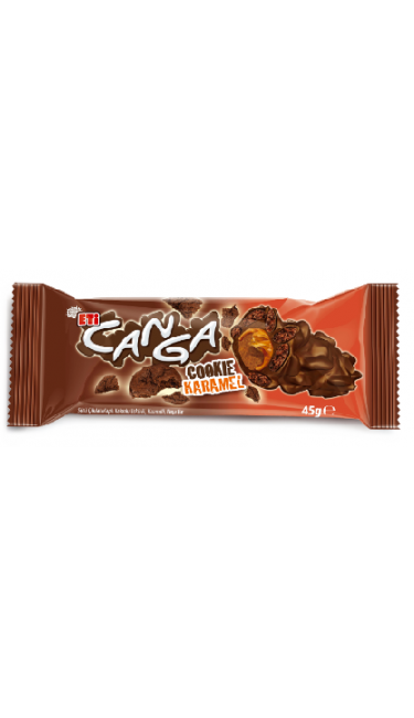 ETI CANGA COOKIE 24x45 GR x4 (barre chocolatée avec cookie et caramel)