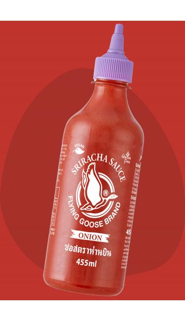 SRIRACHA CHILI SAUCE ONION 12X455ML