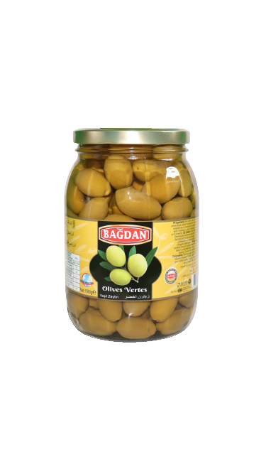 BAGDAN CAM YESIL ZEYTIN 1580G (olives vertes)
