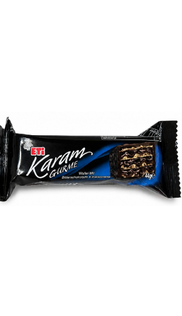 ETI KARAM GURME 44 GR (gaufrette cacao nappée de chocolat noir)