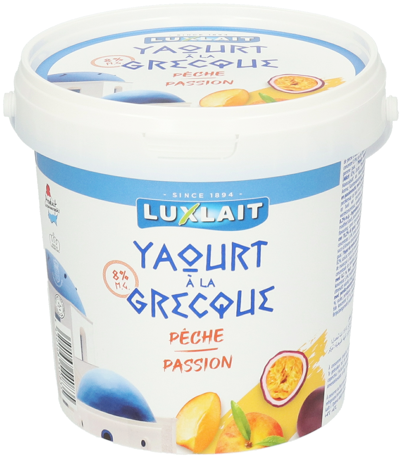 LUXLAIT YOG. PECHE MARAJ A LA GRECQUE  - 1 KG