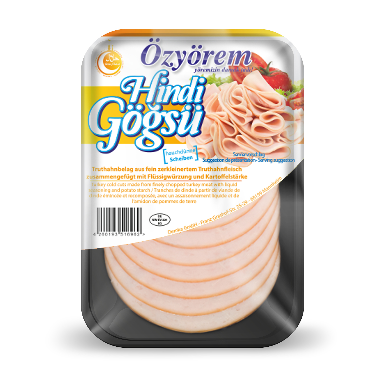 OZYOREM HINDI GOGUSU DILIM 100 GR (tranche de dinde fumée)