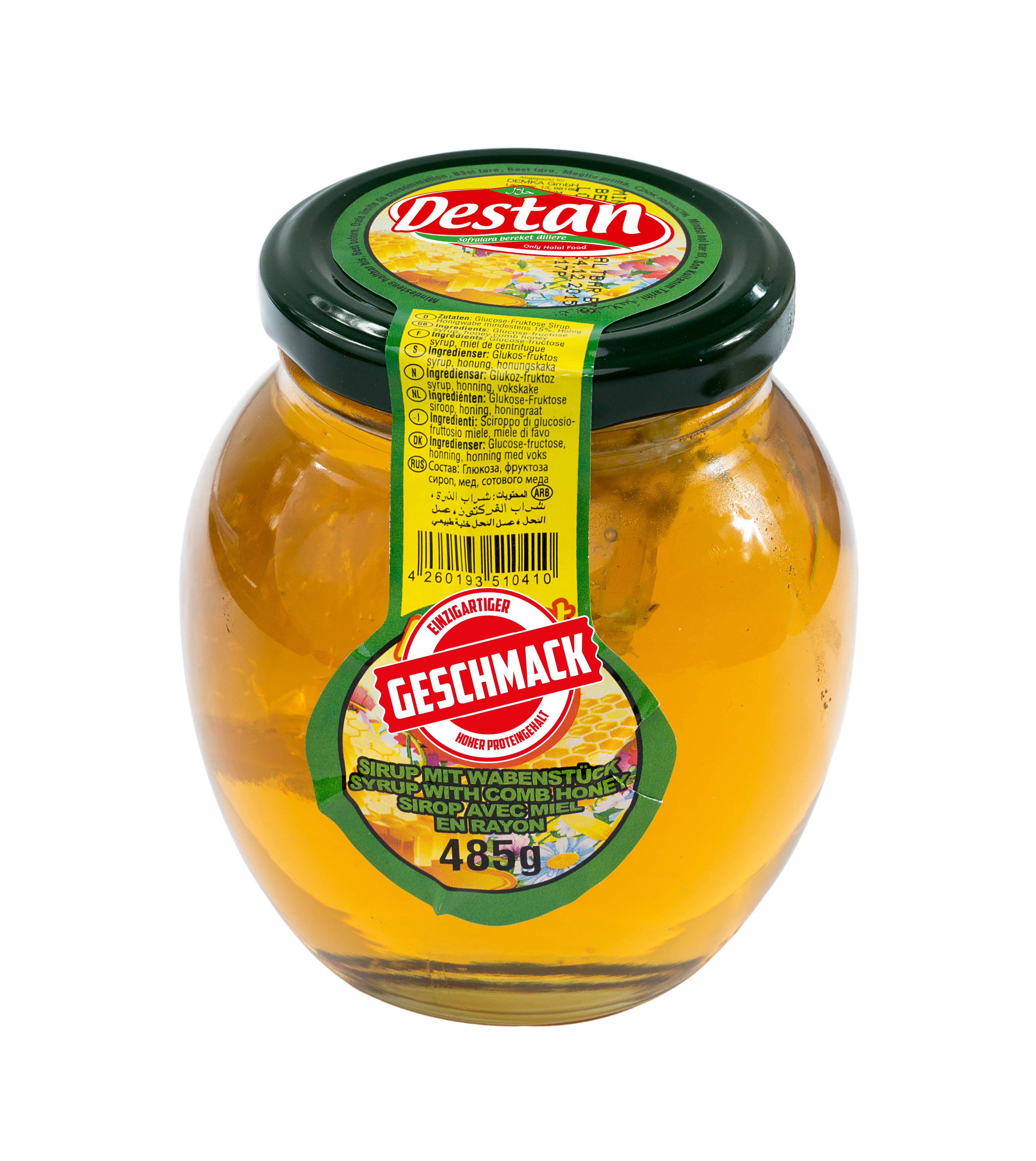 DESTAN BAL PETEKLI 485 GR (miel avec alvéole en pot)