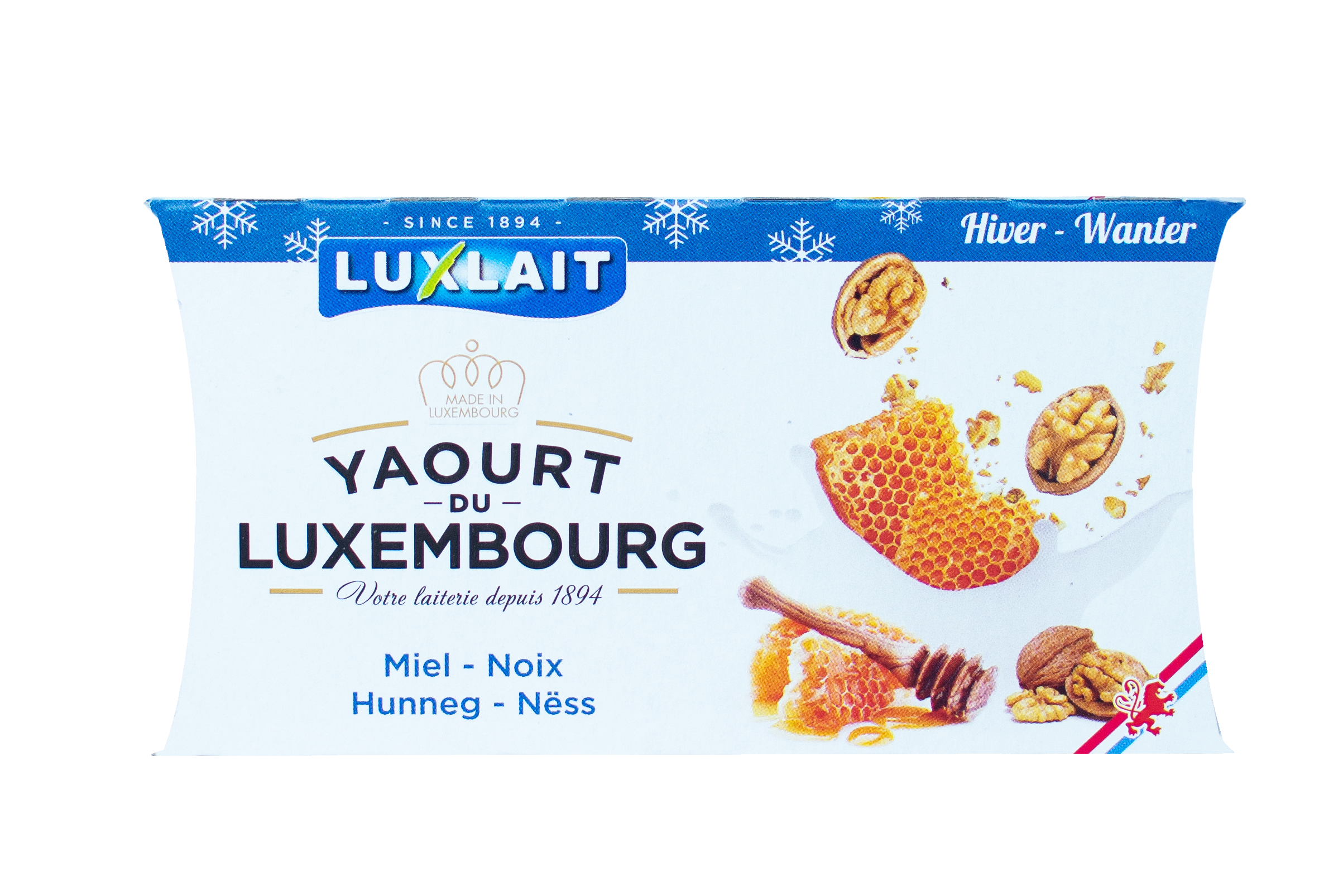 LUXLAIT YOG. MIEL NOIX - 2,3 % MG - valisette de  2x125 g pvc 1.49