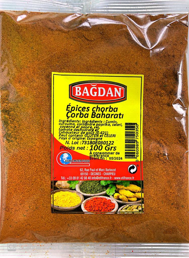 BAGDAN CORBA BAHARATI 100 GR (epice chorba)