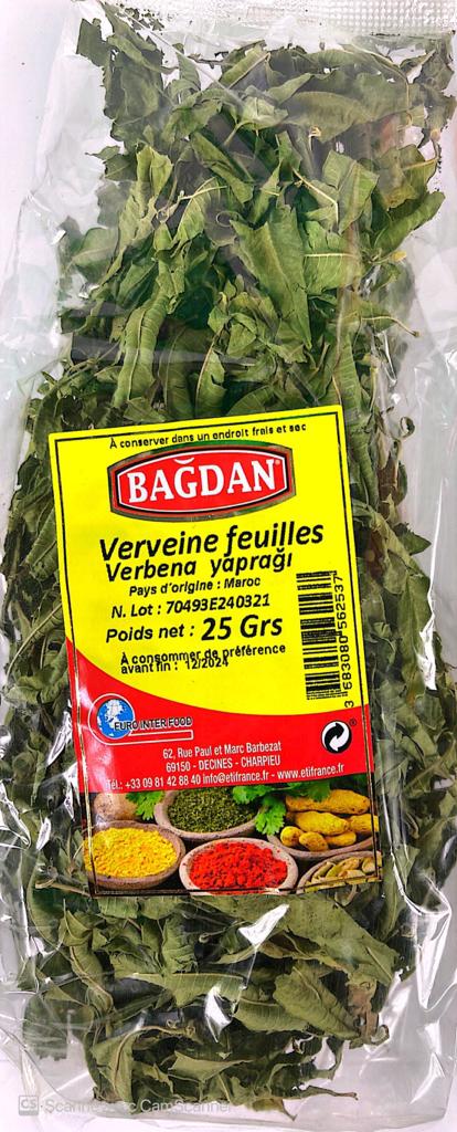 BAGDAN VERBENA YAPRAGI 25 GR (feuilles de verveine)