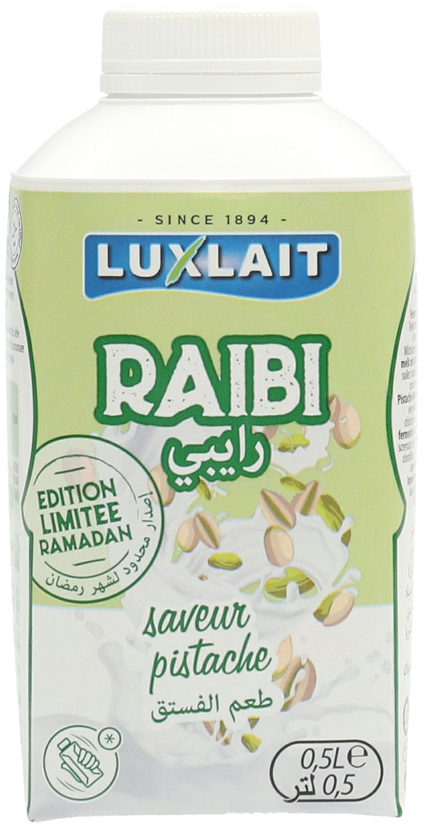 LUXLAIT RAIBI SAVEUR PISTACHE - 1,5% MG - 1/2L