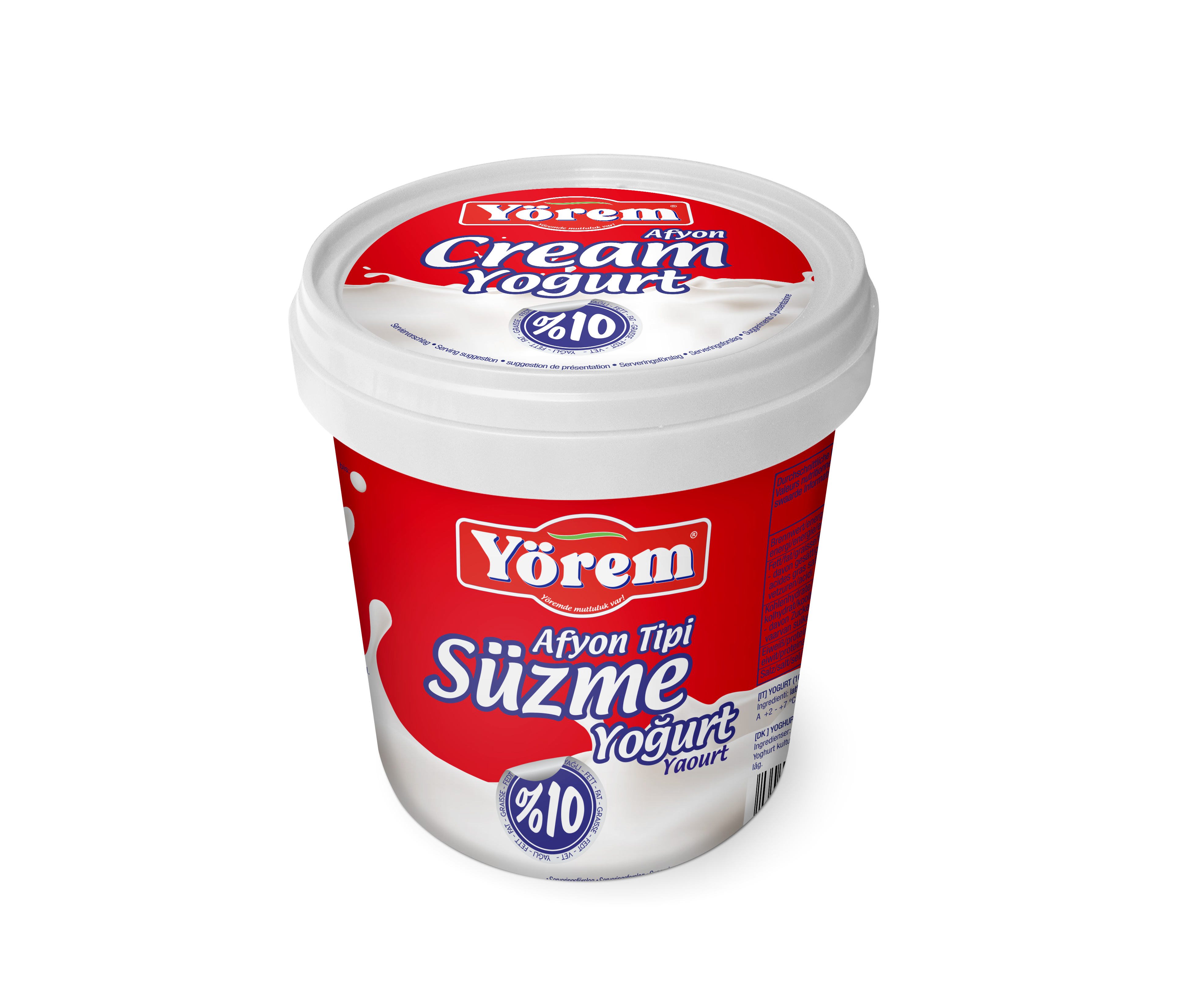 YOREM YOGURT SUZME 1 KG ( yaourt 10 % mat.gr. )