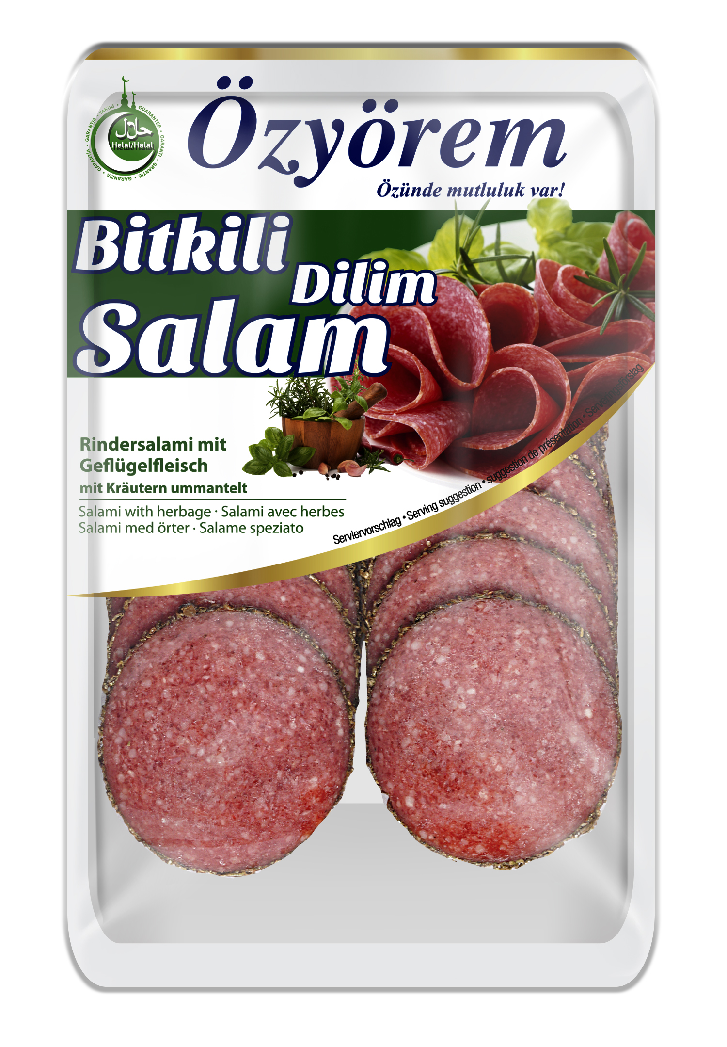 OZYOREM BITKI DILIM SALAMI 80 GR (tranches de salami aux herbes)