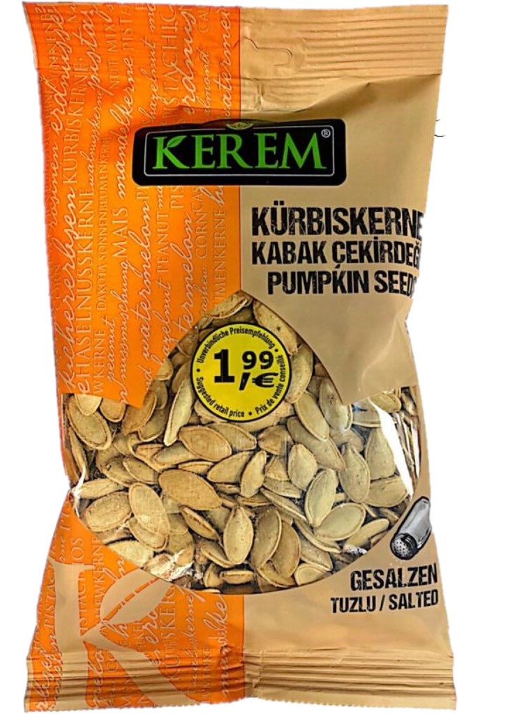 KEREM NEVSEHIR TUZLU KABAK CEKIR. 12X180 GR PROMO (pépite courgette)