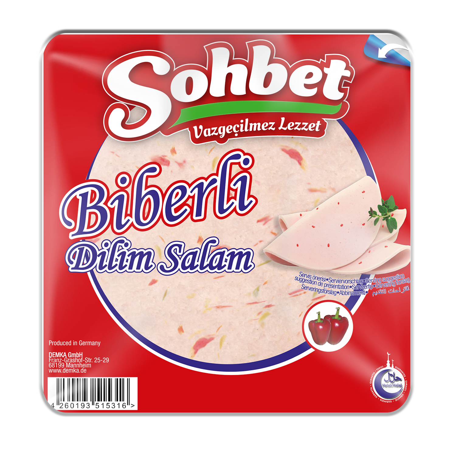 OZYOREM SOHBET BIBERLI DILIM 200 GR (tranches de salami poulet pimenté)