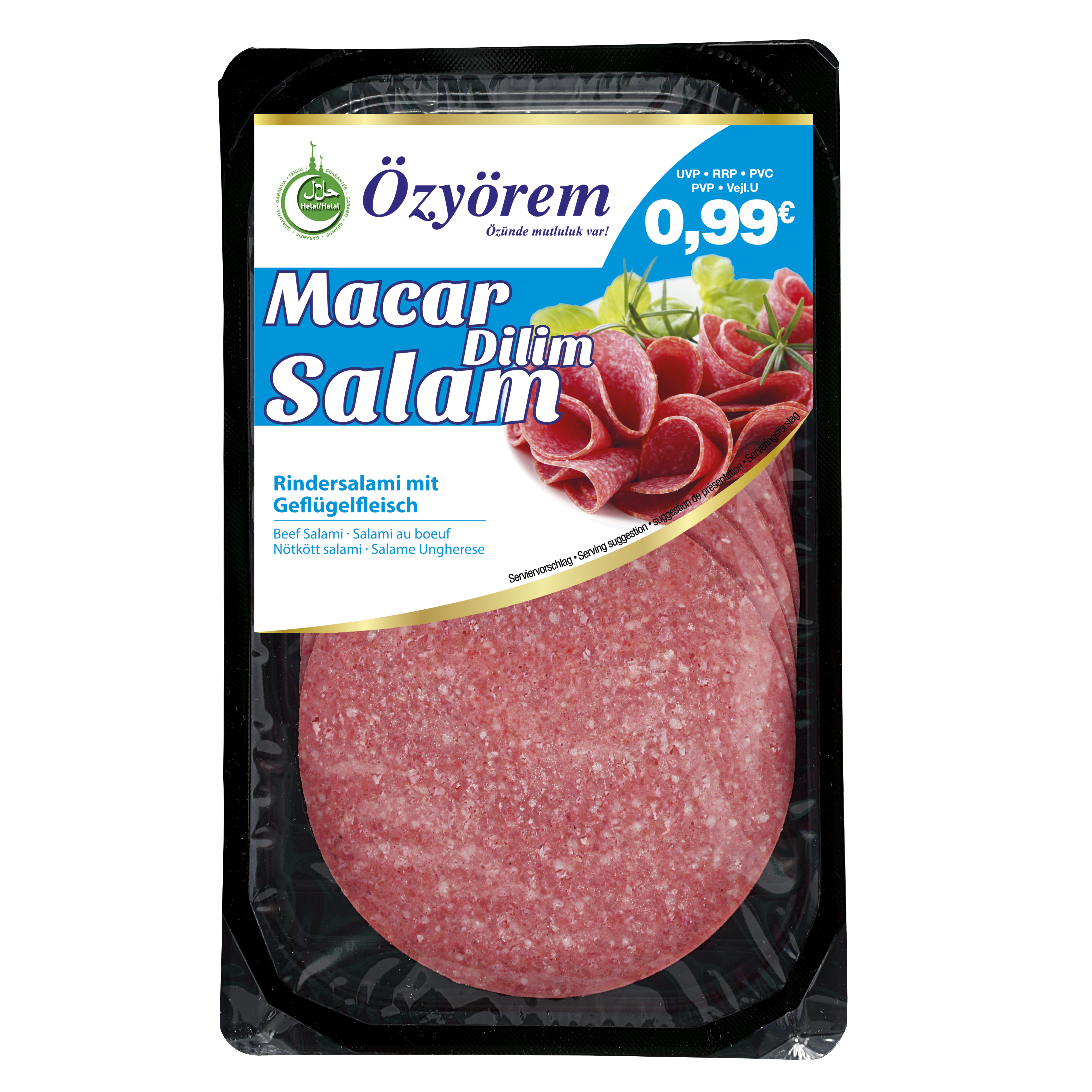 OZYOREM MACAR DILIM SALAMI 80 GR PROMO (tranches de salami macar)