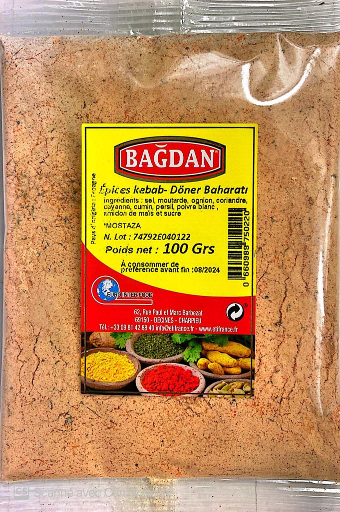 BAGDAN KEBAB HARCI 100 GR (epices kebab)