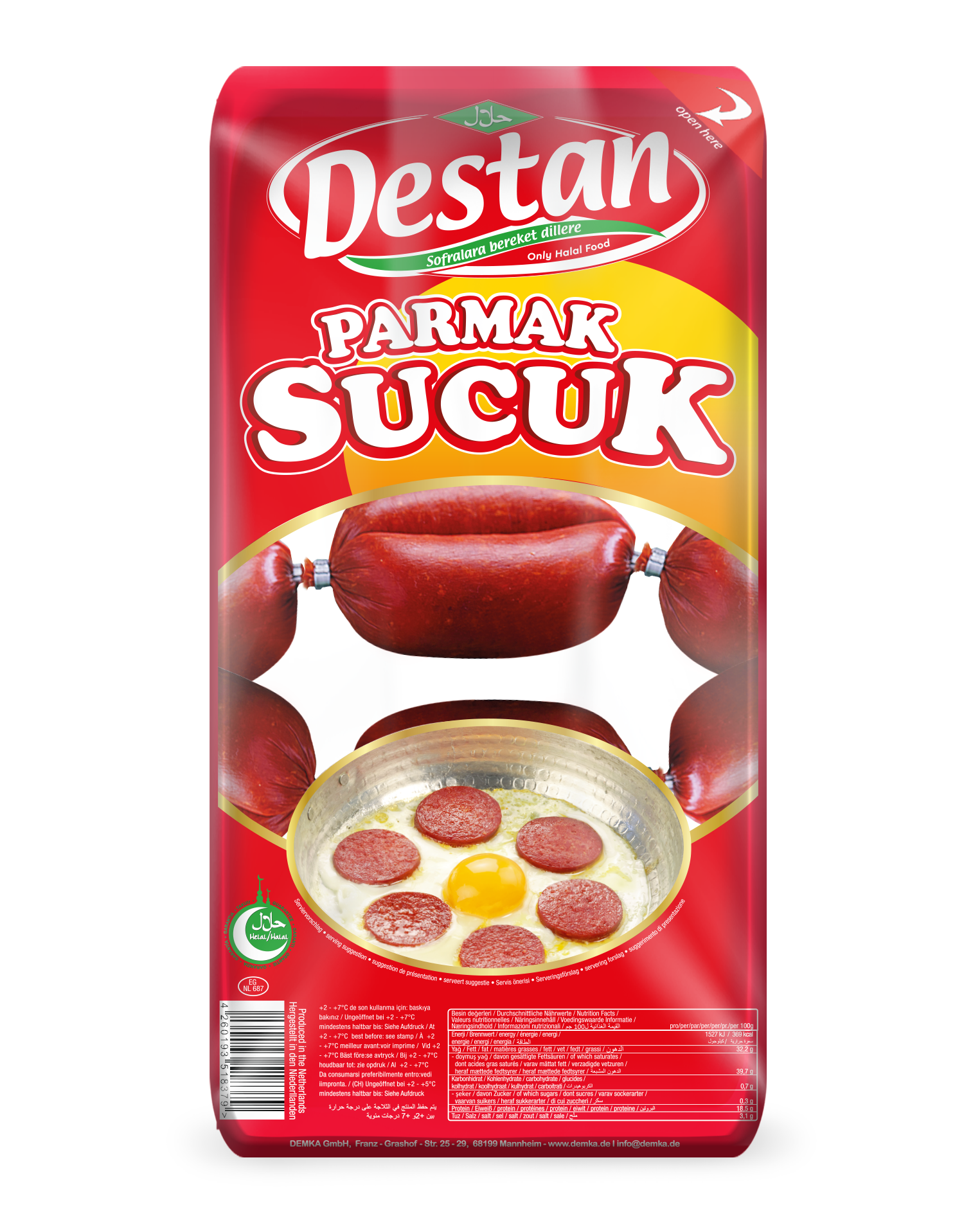 DESTAN KANGAL SUCUK 1 KG (saucisson turc)