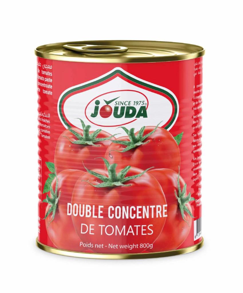 DOUBLE CONCENTRÉ DE TOMATES JOUDA 800 GR TNK