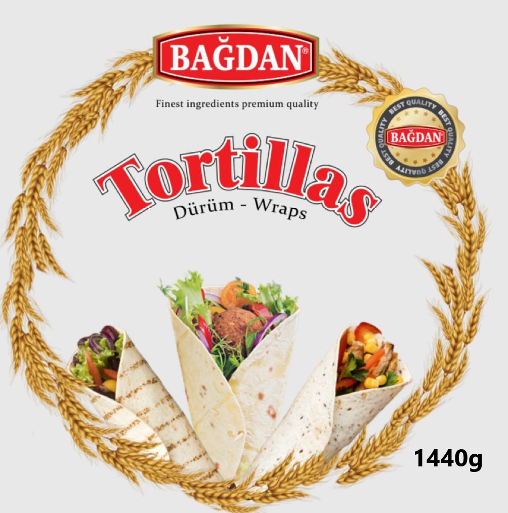 BAGDAN DURUM TORTILLA (6x18pcs) 30 CM 1440 GR (tortillas)