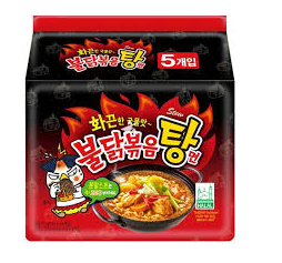 BULDAK RAMEN STEWTYPE POULET PIQUANT BRAISE SAMYANG 5X145GR
