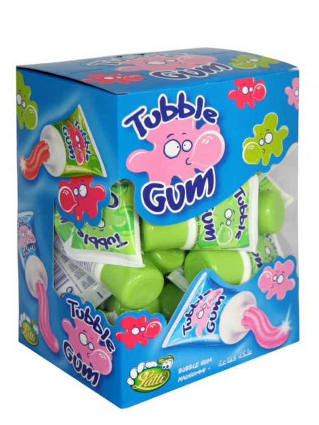 TUBBLE GUM ELMA ( chewing gum en tube goût pomme )