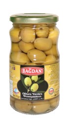 BAGDAN CEKIRDEKSIZ YESIL ZEYTIN 370CC (olives vertes dénoyautées)