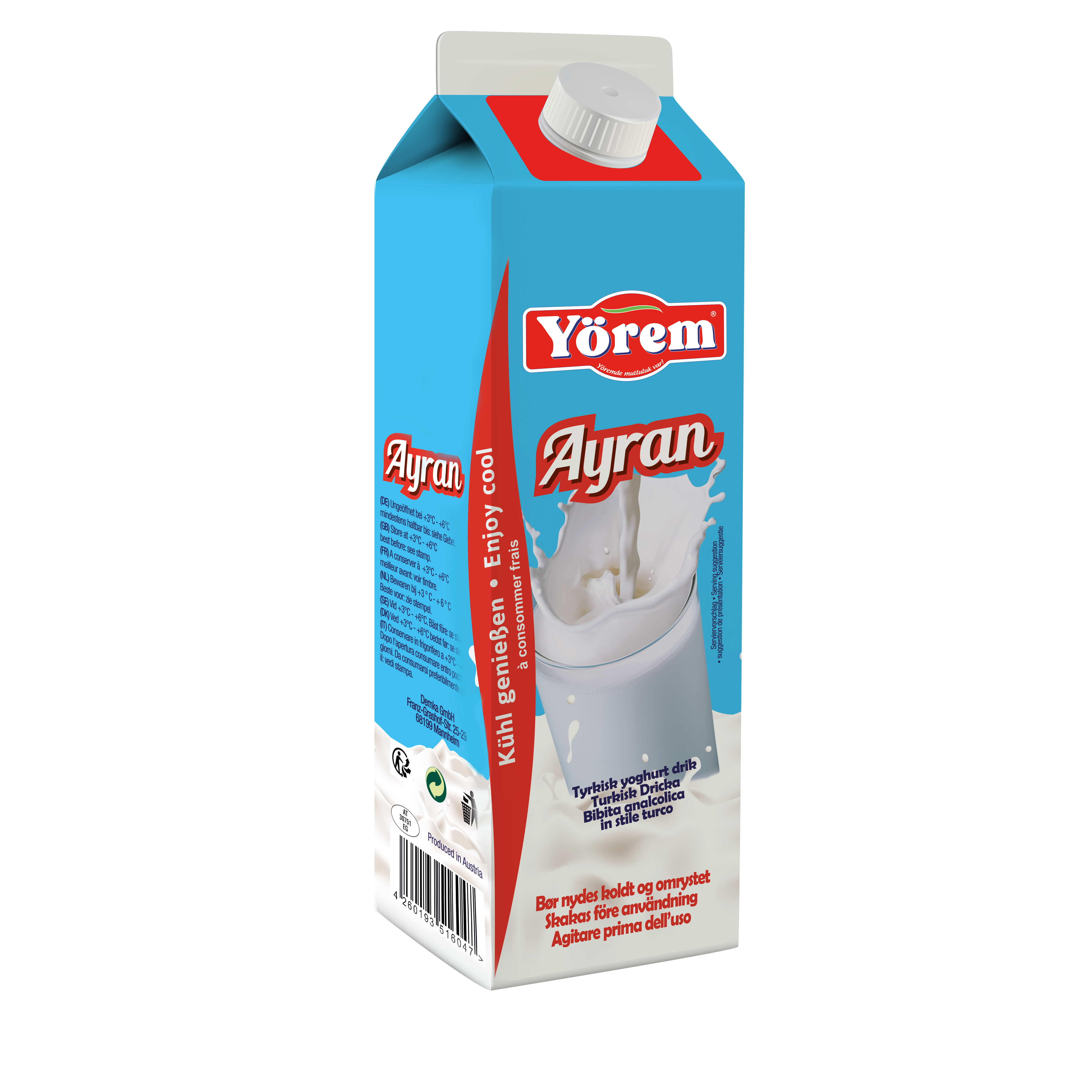 YOREM AYRAN 1 LT TETRA PACK PROMO (boisson turque au yaourt)