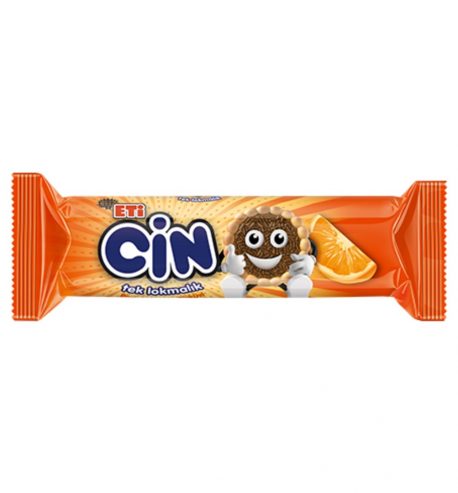 ETI CIN PORTAKAL 102 GR (biscuit nappés de gelée d'orange et vermicelles de chocolat)