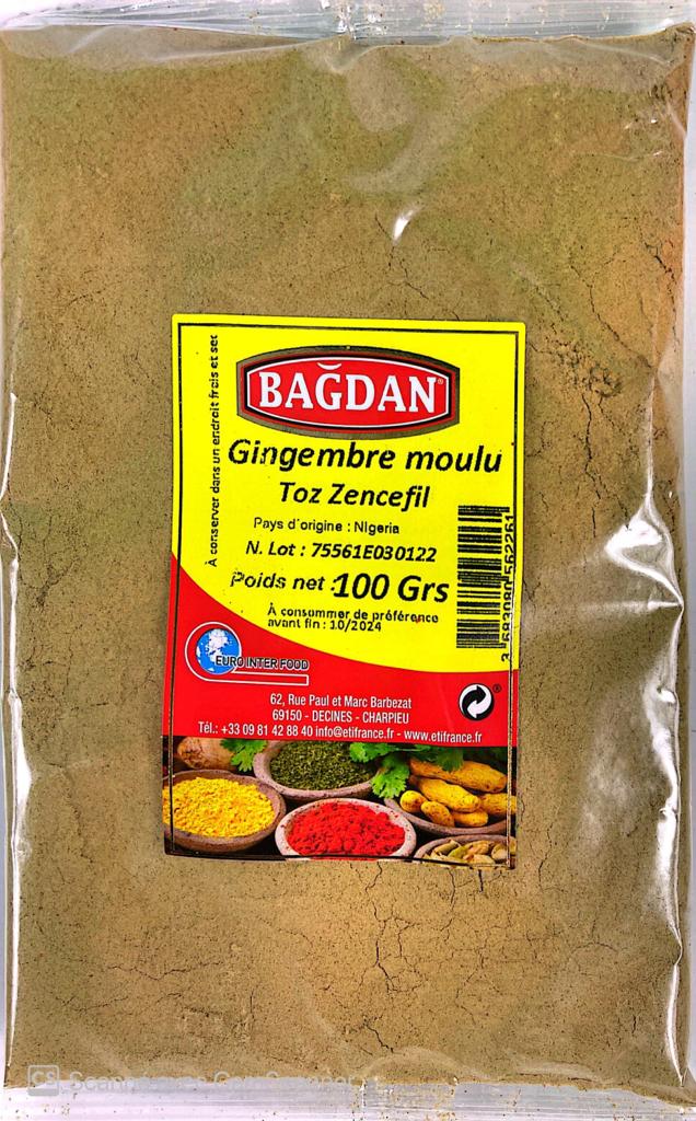 BAGDAN KIYILMIS ZENCEFIL 100 GR (gingembre moulu)