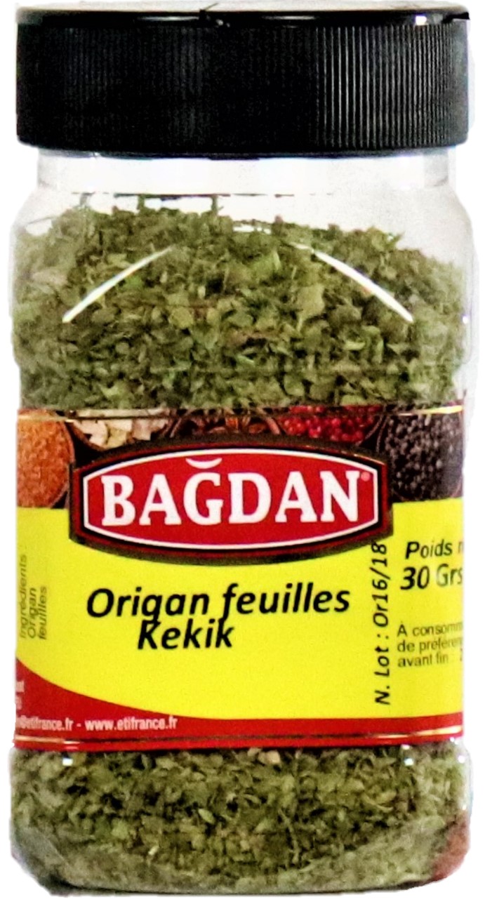 BAGDAN KEKIK YAPRAGI PET KAVANOZ 12x30gr (origan feuilles pot plastique)
