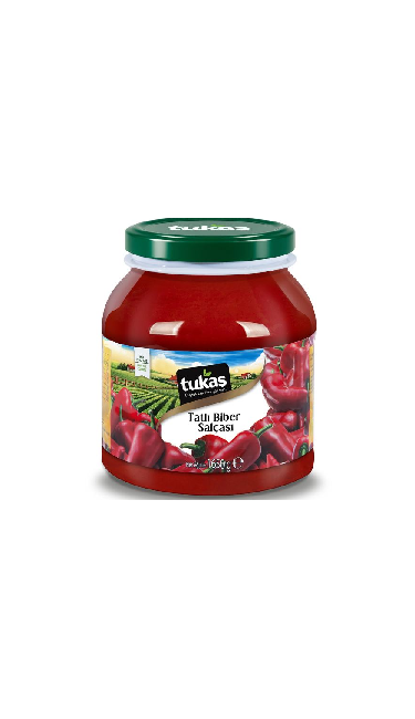 TUKAS BIBER SALCASI TATLI 6X1650gr (double concentré piments doux) 1500cc