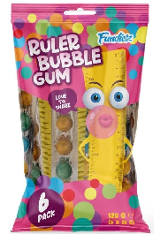 FUNDIEZ RULER BUBBLE GUM (serit sakiz)