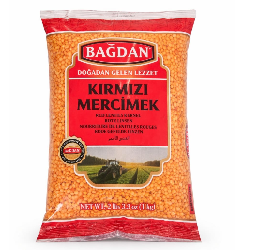 BAGDAN KIRMIZI MERCIMEK 12x1000gr (Lentilles rouges)