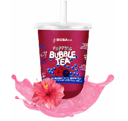 POPPING BUBBLE TEA 12x33CL HIBISCUS-MYRTILLE