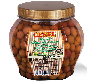 CEBEL Y. ZEYTIN KIRMA EDREMIT (321-350) PET 6X1000 GR (olives vertes cassée Edremit)